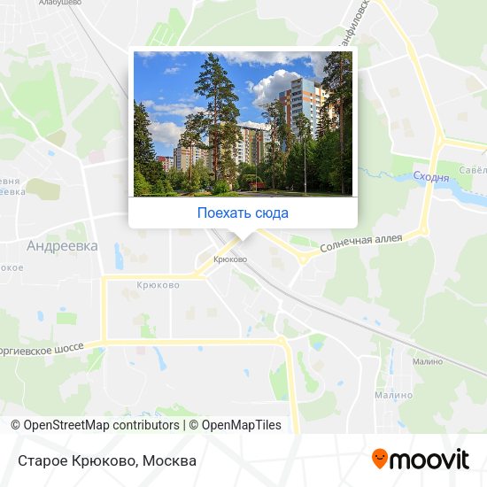 Карта Старое Крюково