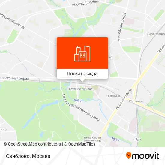 Карта Свиблово