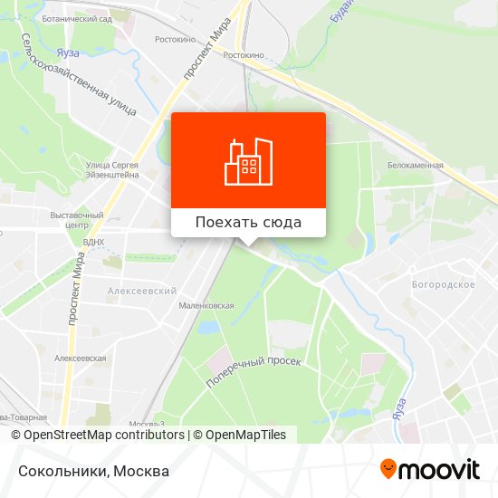 Карта Сокольники