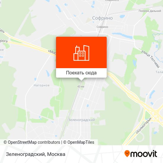 Карта Зеленоградский