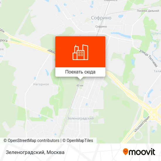 Карта Зеленоградский