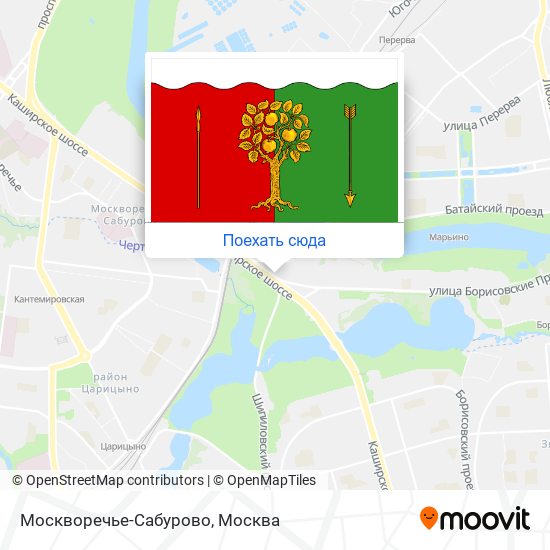 Карта Москворечье-Сабурово