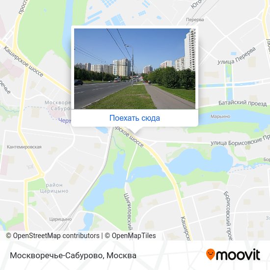 Карта Москворечье-Сабурово