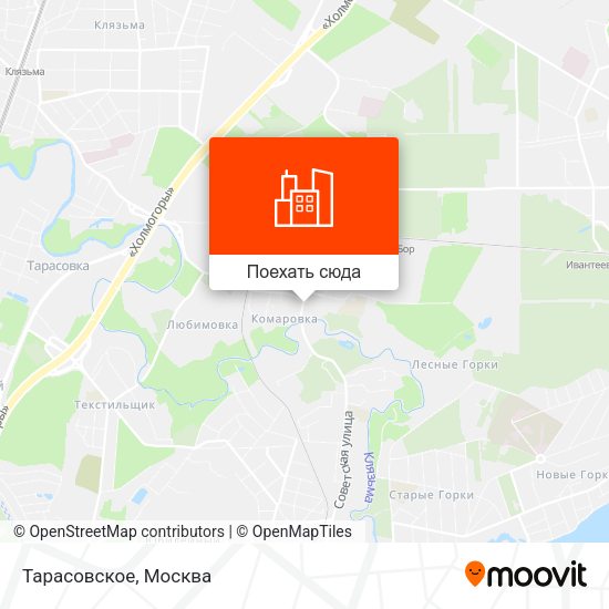 Карта Тарасовское