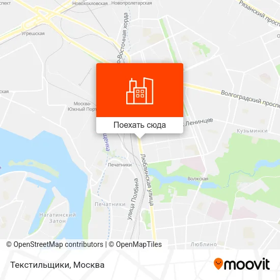 Карта Текстильщики