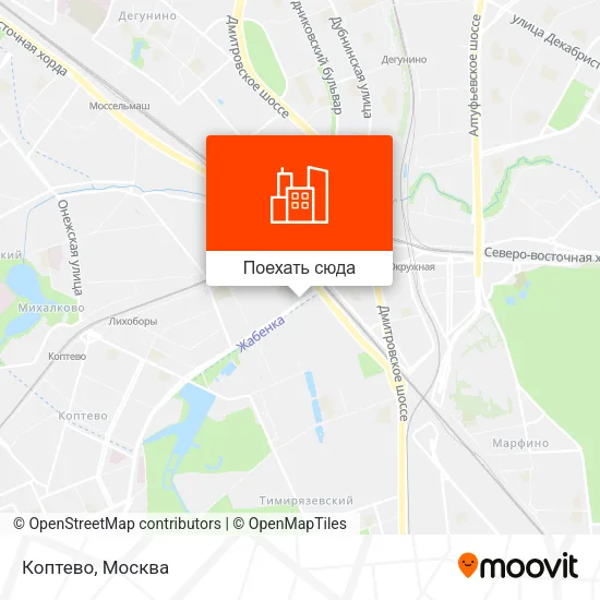 Карта Коптево