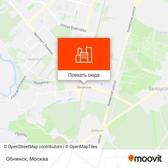 Карта Обнинск