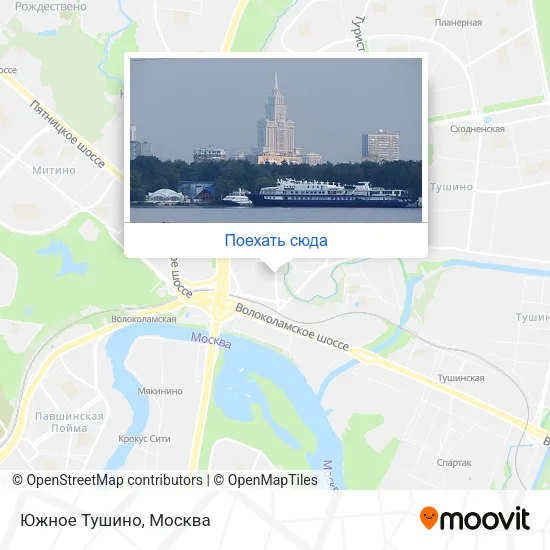 Карта Южное Тушино
