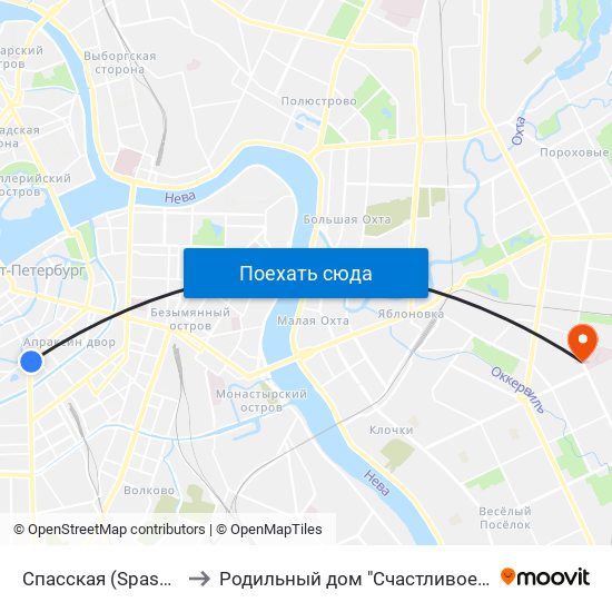 Спасская (Spasskaya) to Родильный дом "Счастливое начало" map