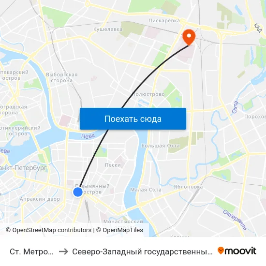 Ст. Метро Площадь Восстания to Северо-Западный государственный медицинский университет имени Ильи Ильича Мечникова map