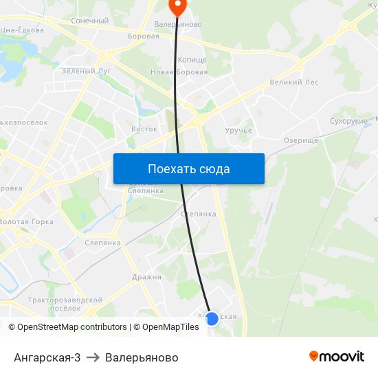 Ангарская-3 to Валерьяново map