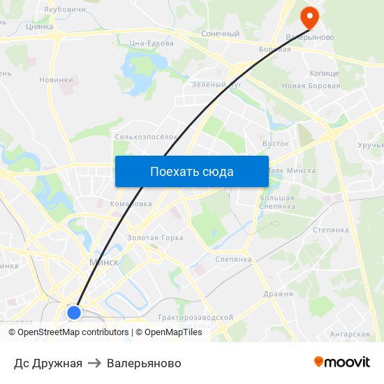 Дс Дружная to Валерьяново map