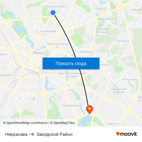 Някрасава to Заводской Район map