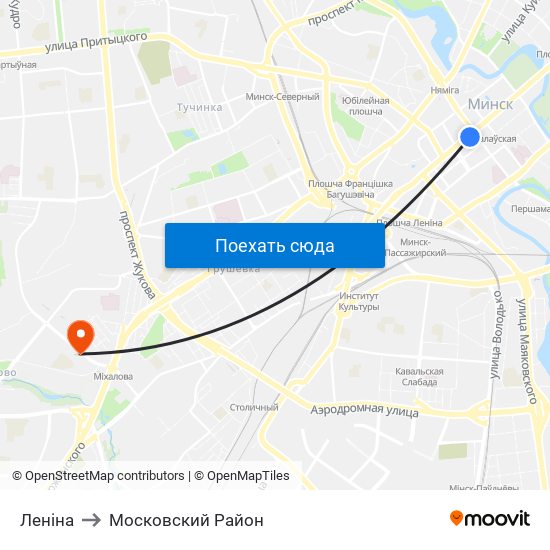 Леніна to Московский Район map