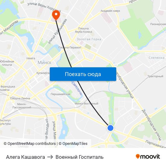 Алега Кашавога to Военный Госпиталь map