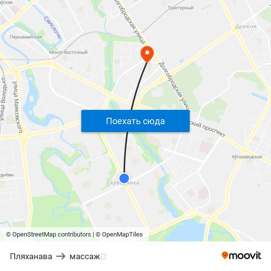 Пляханава to массаж💉 map