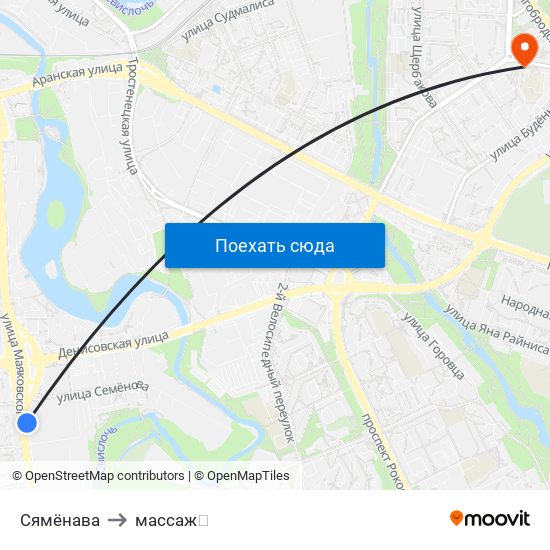 Сямёнава to массаж💉 map