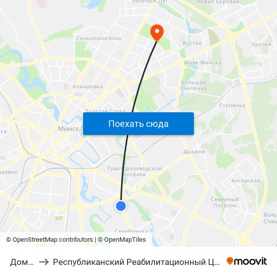 Дом Быту to Республиканский Реабилитационный Центр Для Детей-Инвалидов map