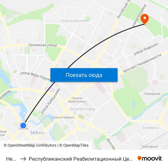 Немига to Республиканский Реабилитационный Центр Для Детей-Инвалидов map