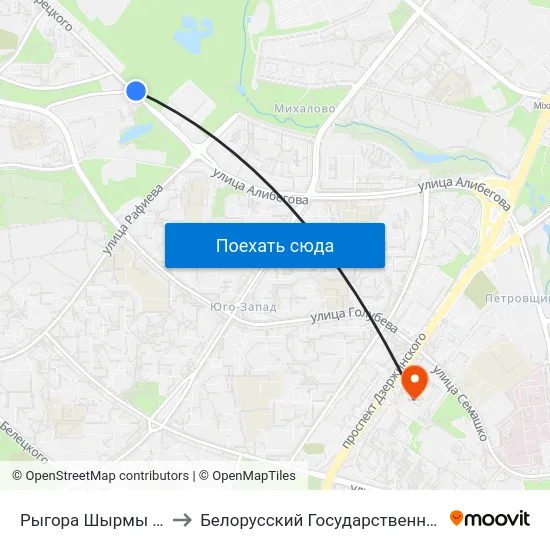Рыгора Шырмы (Григория Ширмы) to Белорусский Государственный Медицинский Университет map