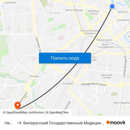 Немига to Белорусский Государственный Медицинский Университет map