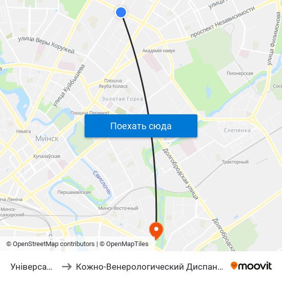 Універсам Рыга to Кожно-Венерологический Диспансер, Филиал №1 map