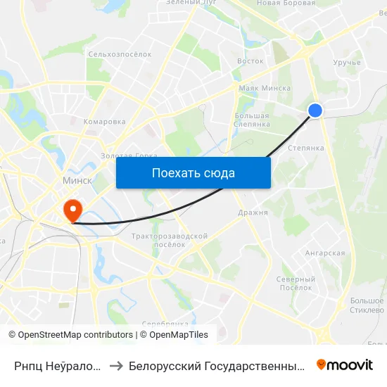 Рнпц Неўралогіі І Нейрахірургіі to Белорусский Государственный Технологический Университет map