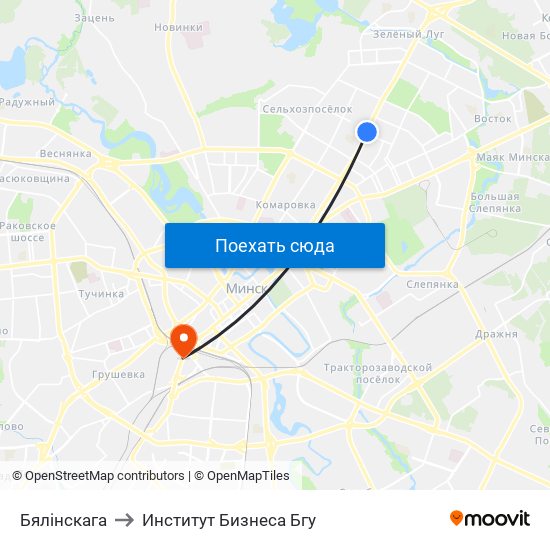 Бялінскага to Институт Бизнеса Бгу map