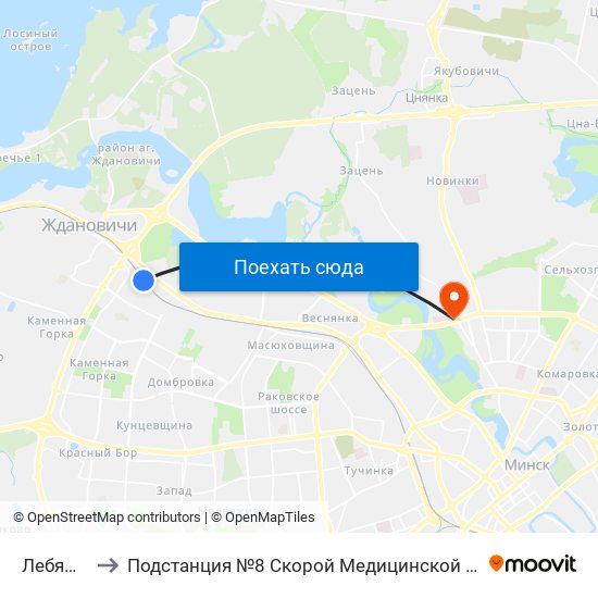 Лебяжий to Подстанция №8 Скорой Медицинской Помощи map