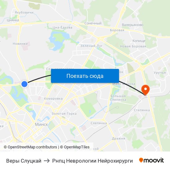 Веры Слуцкай to Рнпц Неврологии Нейрохирурги map