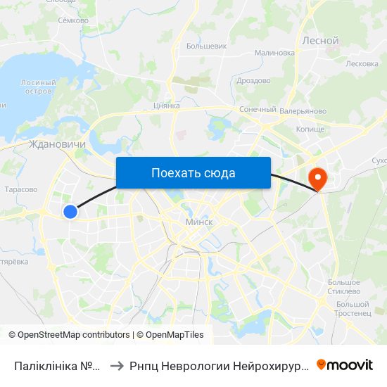 Паліклініка №26 to Рнпц Неврологии Нейрохирурги map