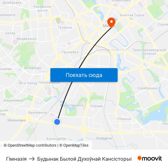 Гімназія to Будынак Былой Духоўнай Кансісторыі map