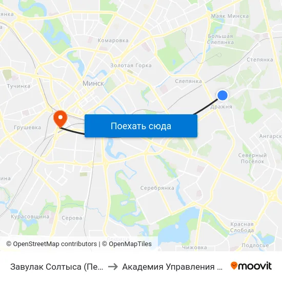 Завулак Солтыса (Переулок Солтыса) to Академия Управления При Президенте Рб map