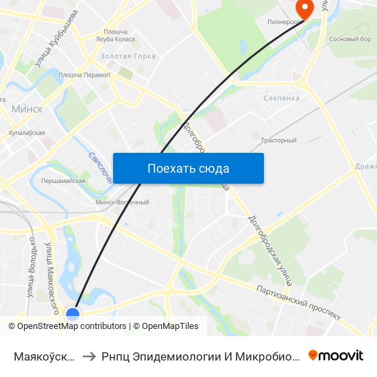 Маякоўскага to Рнпц Эпидемиологии И Микробиологии map