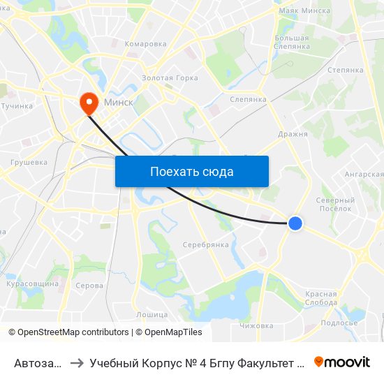 Автозаводская to Учебный Корпус № 4 Бгпу Факультет Эстетического Образования map