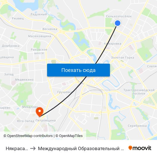 Някрасава to Международный Образовательный Центр map