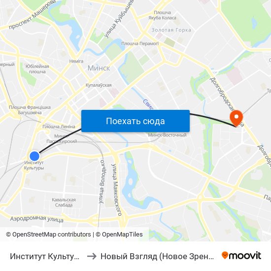 Институт Культуры to Новый Взгляд (Новое Зрение) map