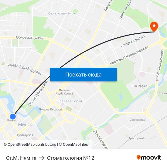 Ст.М. Няміга to Стоматология №12 map