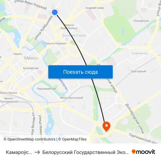 Камароўскі Рынак to Белорусский Государственный Экономический Университет map