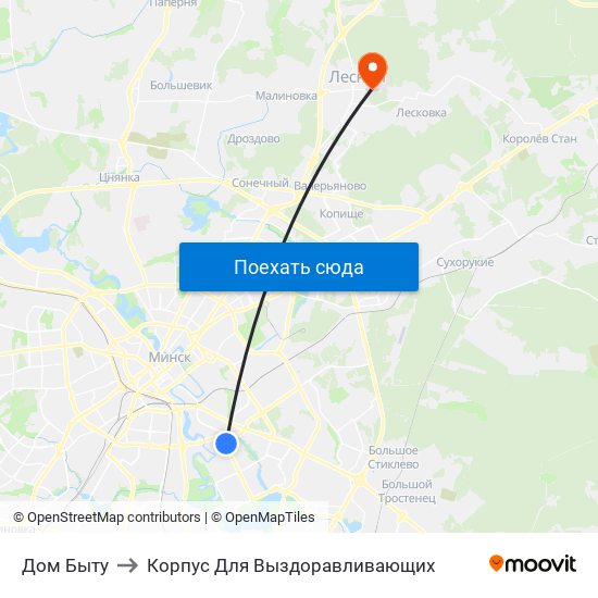 Дом Быту to Корпус Для Выздоравливающих map