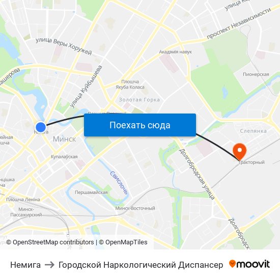 Немига to Городской Наркологический Диспансер map