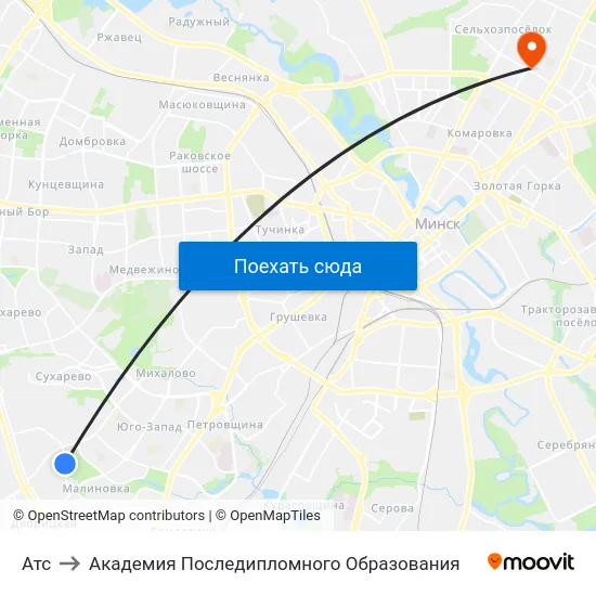 Атс to Академия Последипломного Образования map