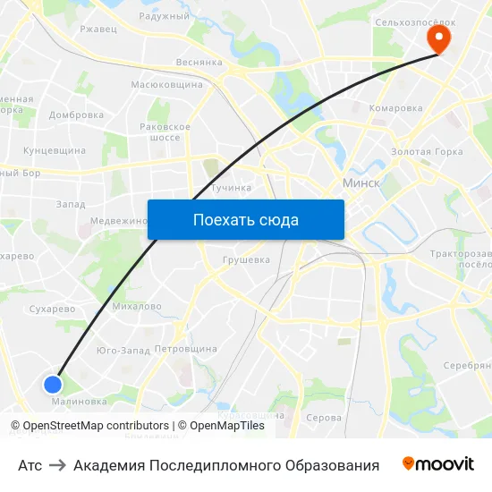 Атс to Академия Последипломного Образования map
