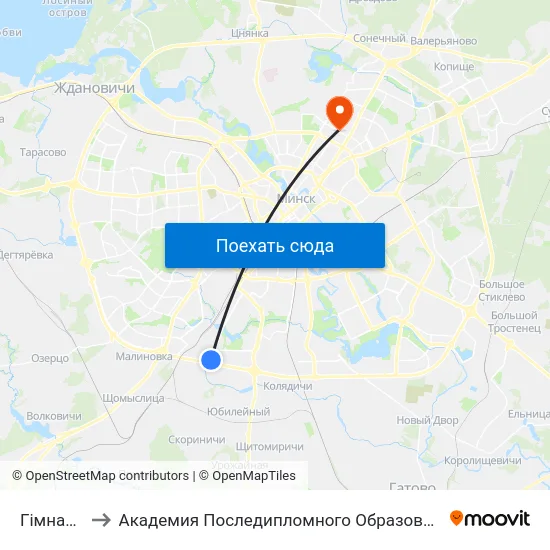 Гімназія to Академия Последипломного Образования map