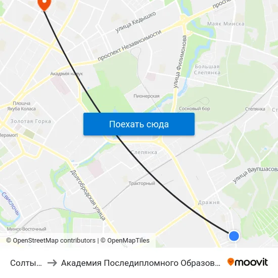 Солтыса to Академия Последипломного Образования map
