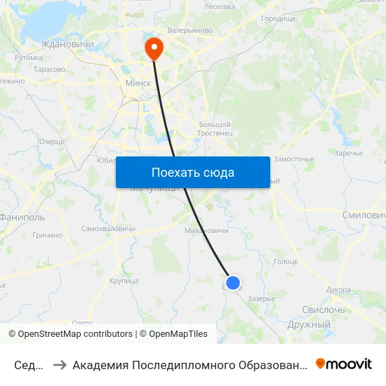 Седча to Академия Последипломного Образования map