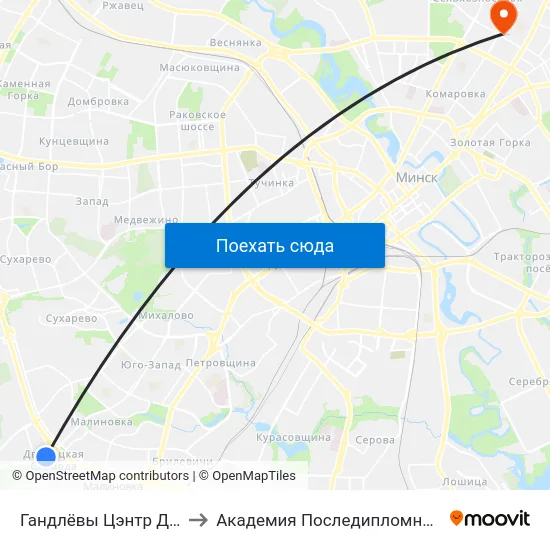 Гандлёвы Цэнтр Дзіамант Сіці to Академия Последипломного Образования map