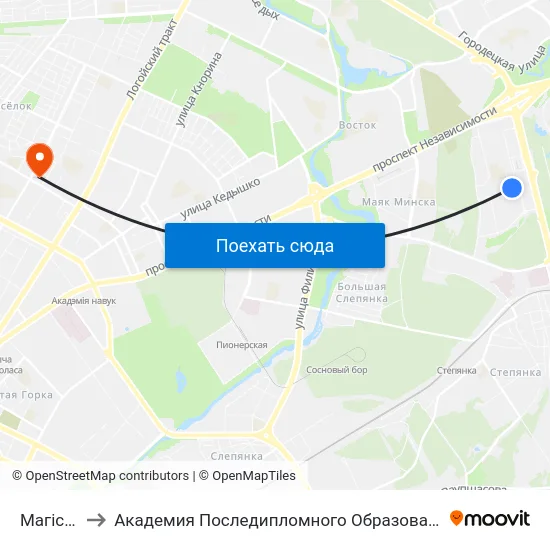 Магістр to Академия Последипломного Образования map