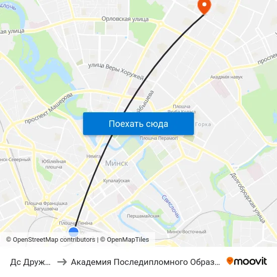 Дс Дружная to Академия Последипломного Образования map