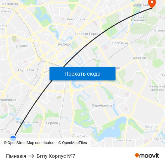 Гімназія to Бгпу Корпус №7 map